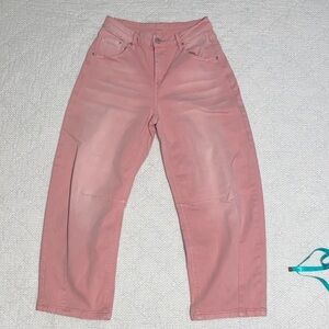 Pink Women's High-Rise Jeans